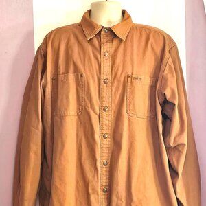 Carhartt S296 Flannel Lined Canvas Men's Shirt Jacket Size: Tall XL PLEASE READ